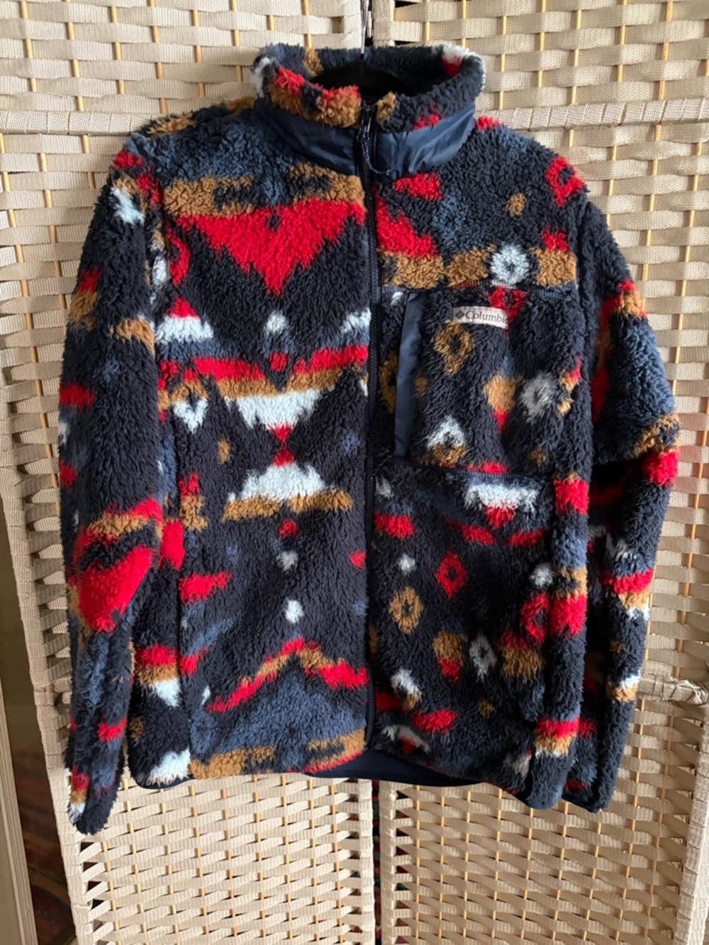 Columbia Multicolor Aztec Sherpa Fleece Jacket